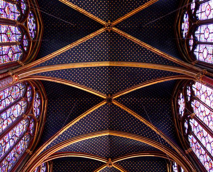 The Beautiful Ceiling of Saint Chapelle -- 3