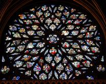 Stained Glass Window in Sainte Chapelle, Paris