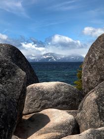 Tahoe Through the Boulders