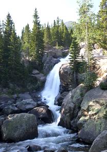 Water Cascading Down Alberta Falls -- No.1