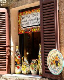 Pottery Store in Siena