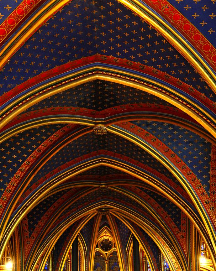 The Beautiful Ceiling of Saint Chapelle -- 1