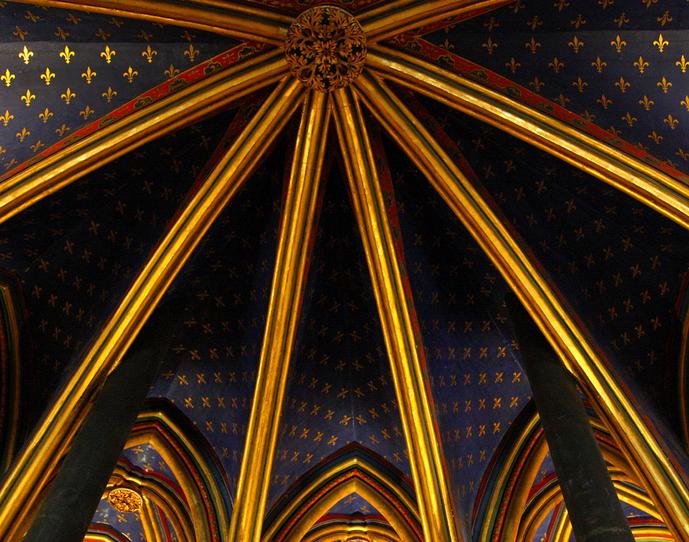 The Beautiful Ceiling of Saint Chapelle -- 2