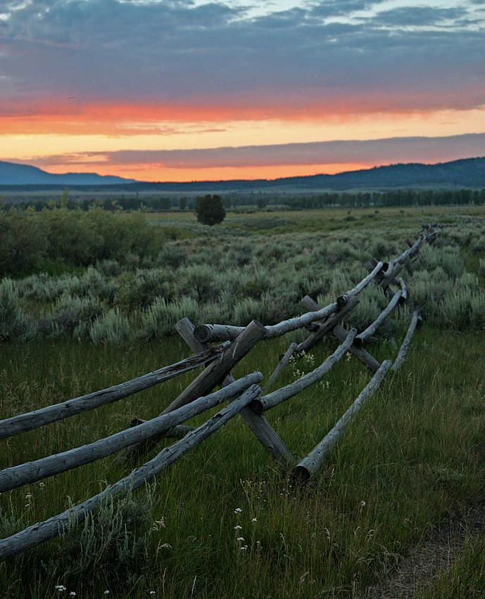 Sunset at the Tetons