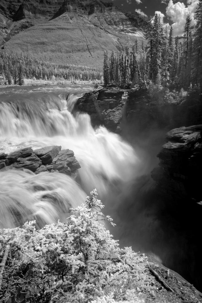 Athabasca Falls -- Vertical shot