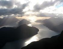 Dusky Sound at Dusk -- New Zealand