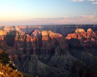 The Subtle Colors of Sunset Over the Grand Canyon