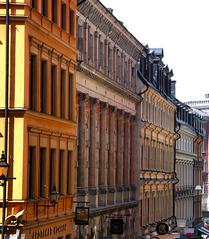 Colorful Facades of Buildings in Stockholm