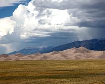 An Approaching Storm at Sand Dunes National Monument
