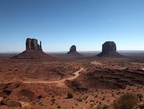 The Desolate, Winding Road -- Monument Valley