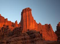 Fisher Towers Glows with the Setting Sun