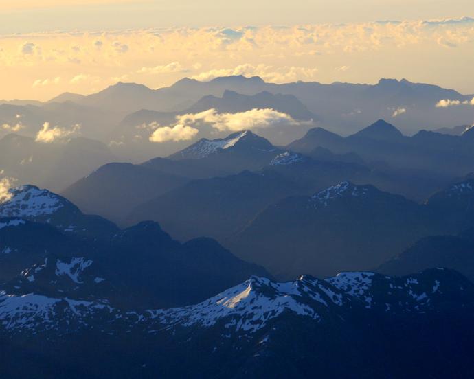 Dusk at the Fiords of New Zealand